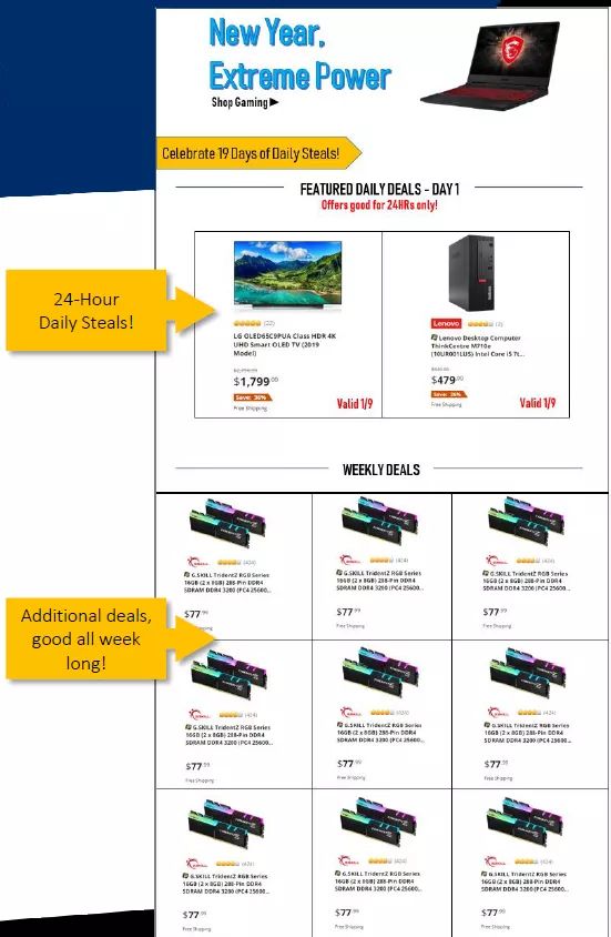 Newegg新蛋開年引流！活動安排都在這裏了