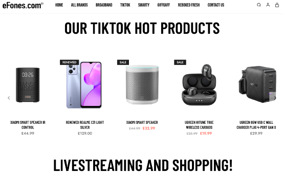單品銷量破6萬！eFones如何成爲TikTok Shop英國站頭部品牌？