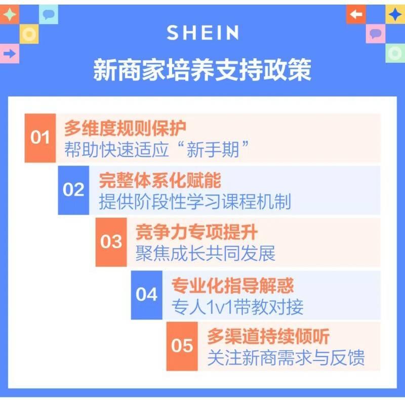 SHEIN官方|重磅！新商家專項支持政策發佈，全方位培養賦能新商快速成長！ 