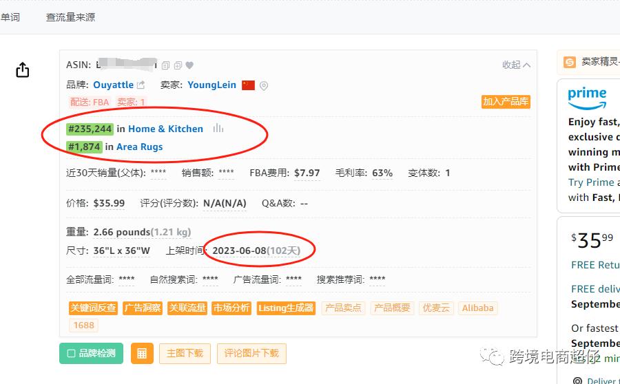 亞馬遜選品推薦（僅供參考）：萬聖節地毯