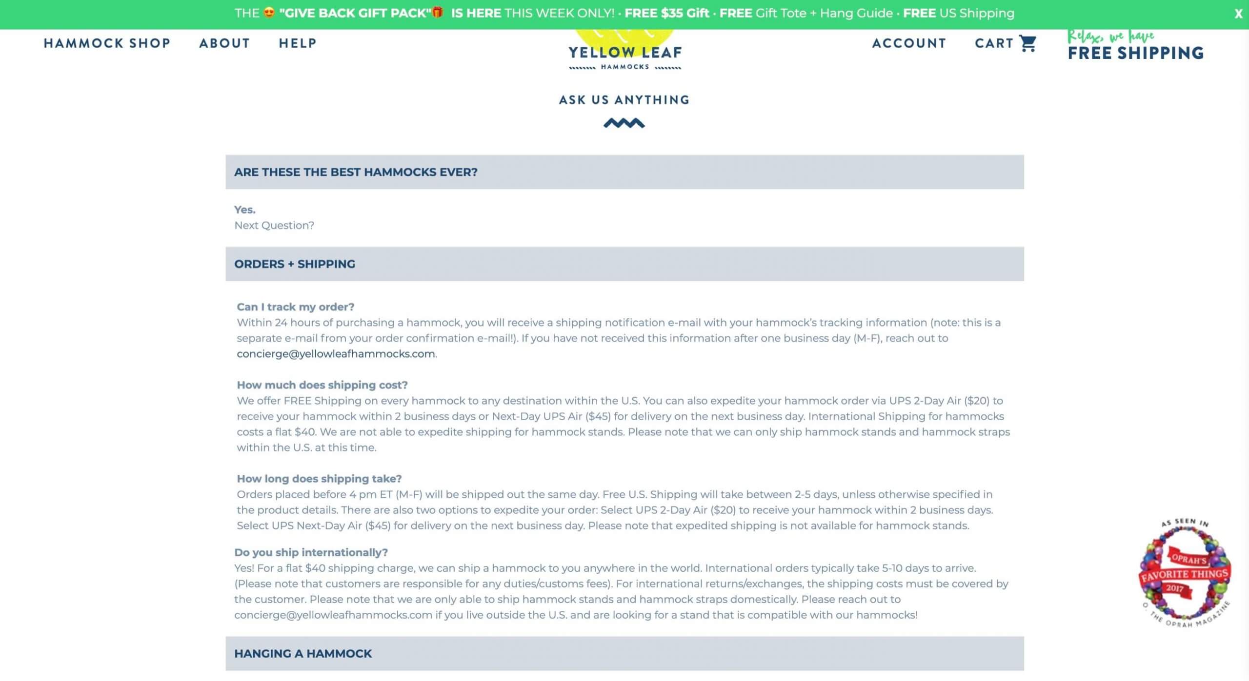 Shopify常見問題解答頁面添加
