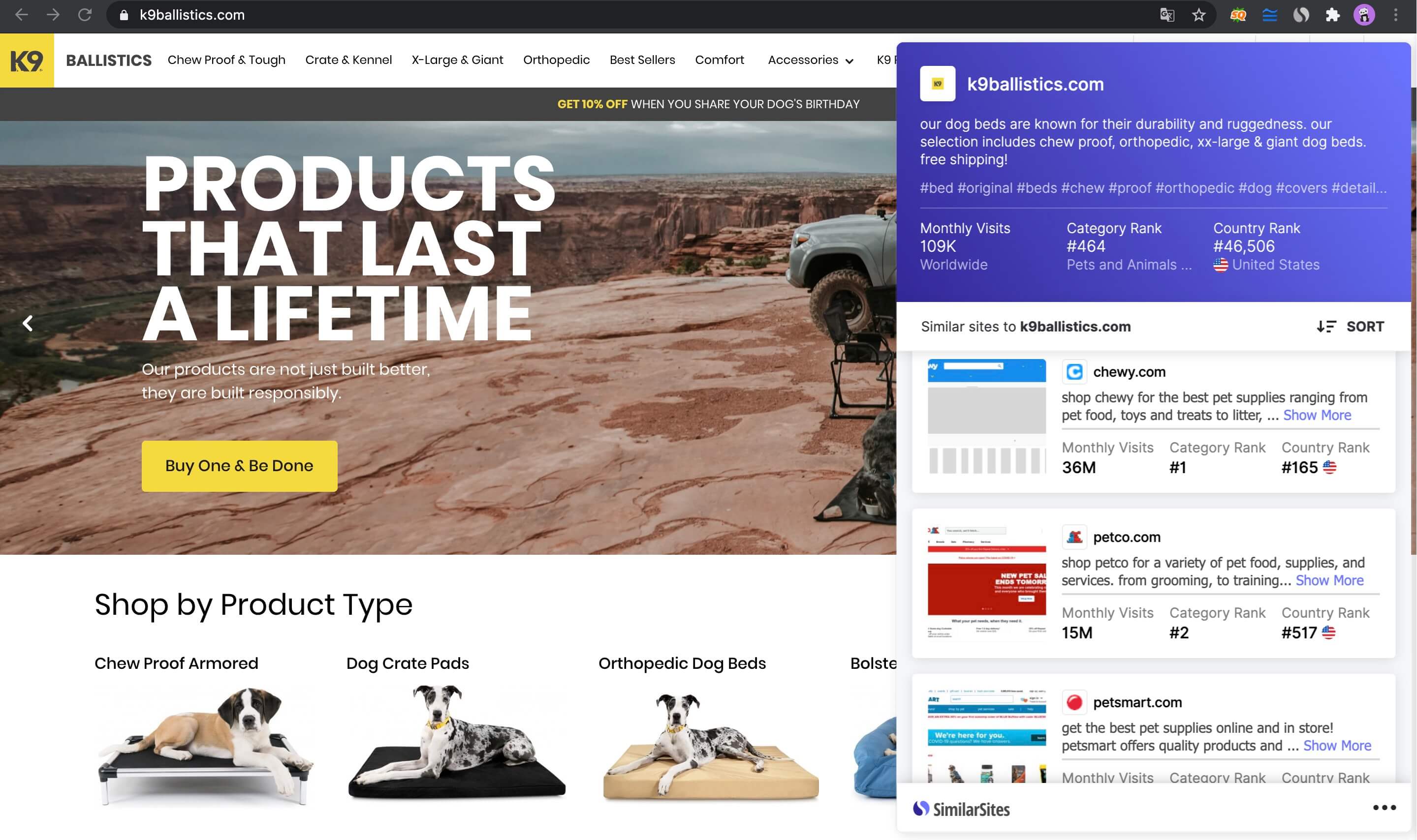 similarsite查找更多競爭對手Shopify店鋪