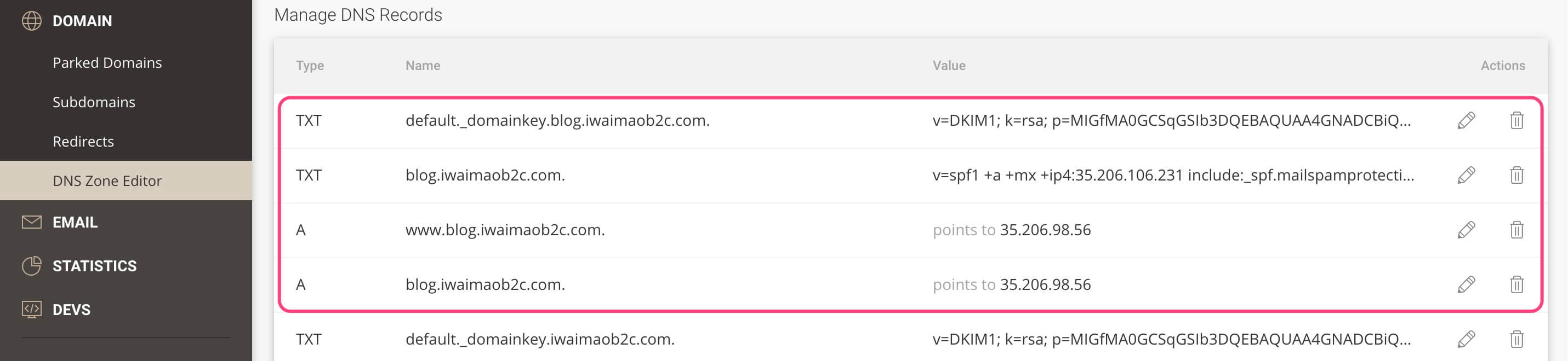 SiteGround主機自動添加解析記錄