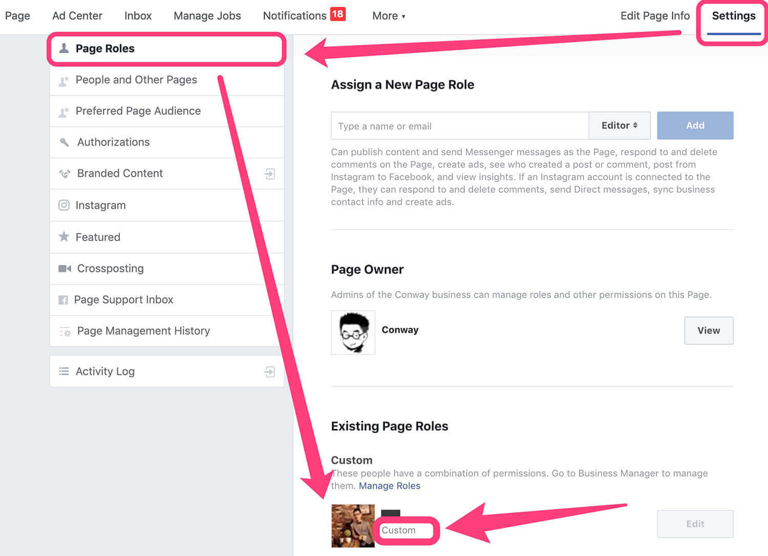 Shopify Facebook修改主頁權限