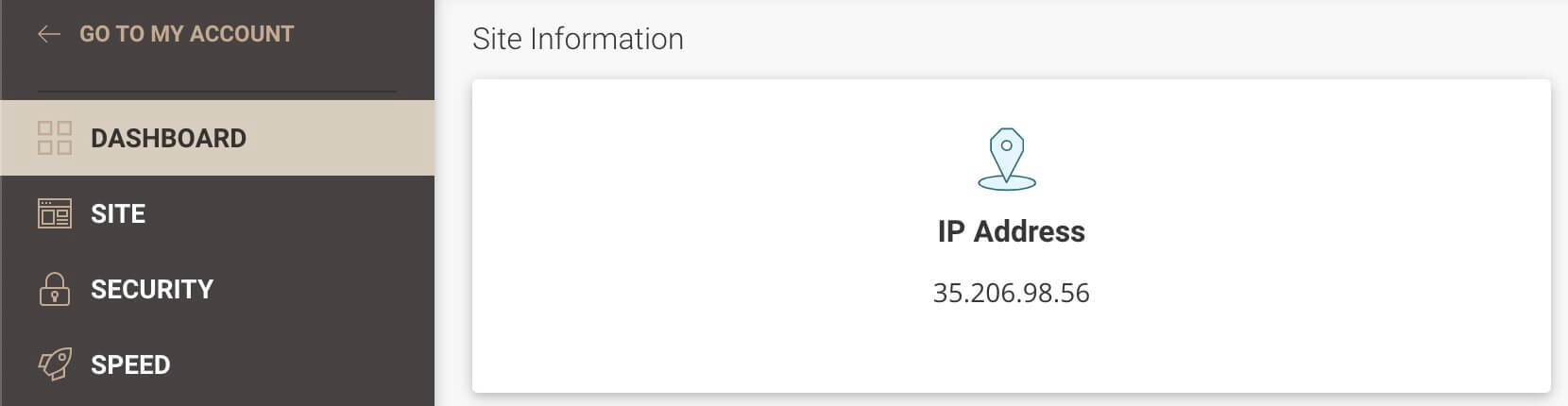 SiteGround查看分配的IP地址