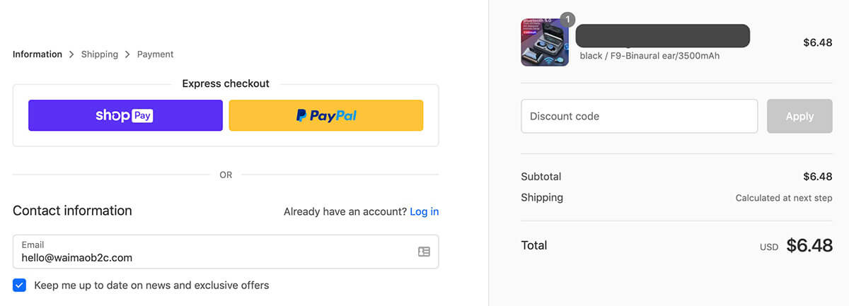 shopify pay