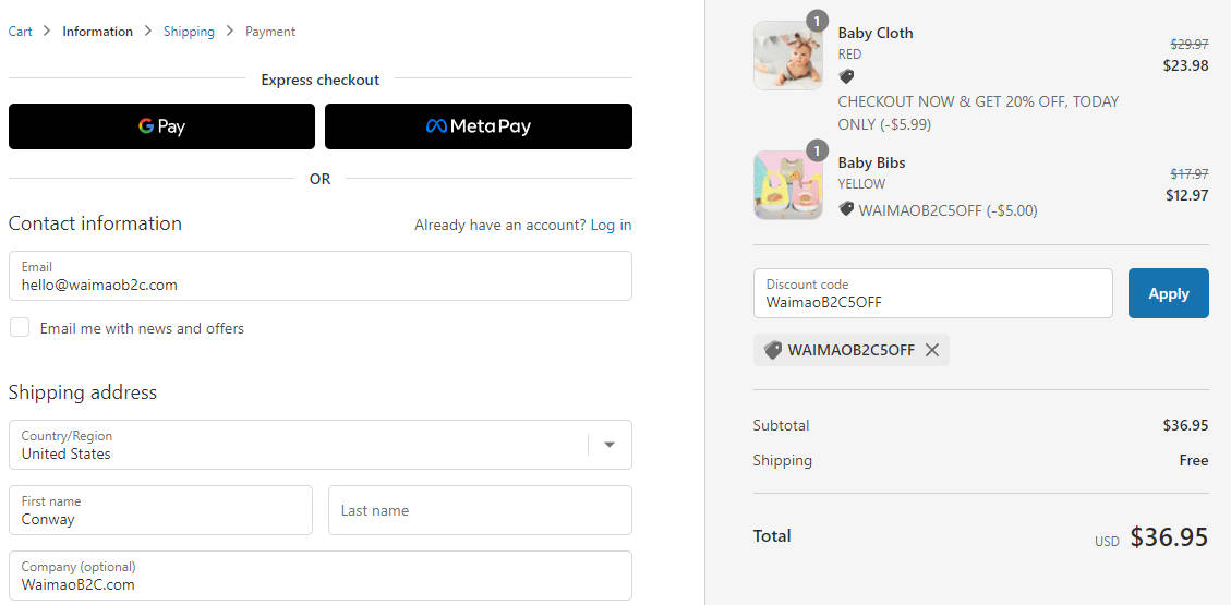 圖片[11]-Shopify 獨立站折扣碼 Discount Code 設置教程 | 歪貓跨境 | WaimaoB2C-歪貓跨境 | WaimaoB2C