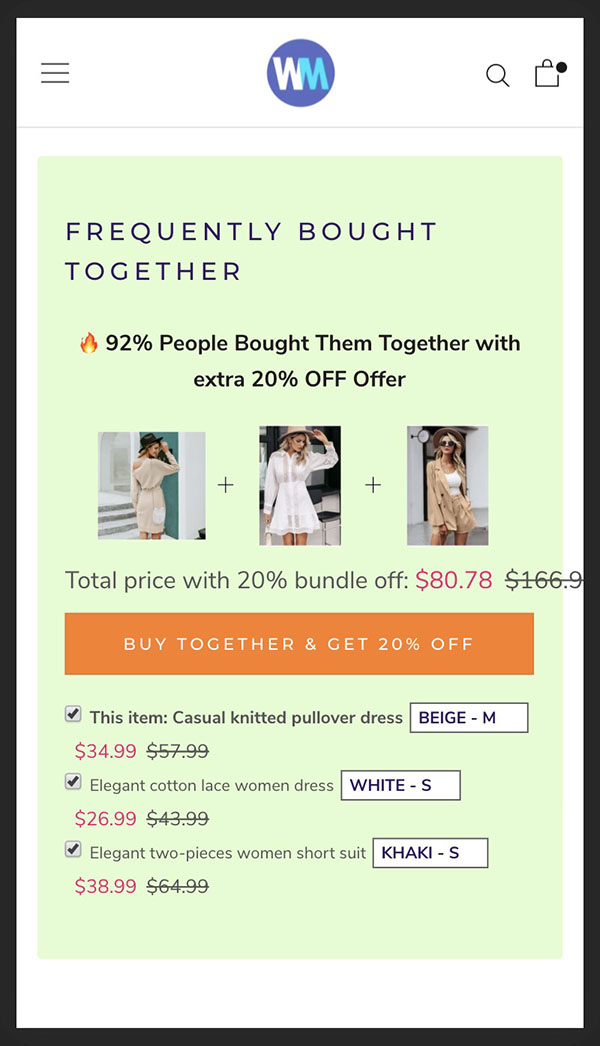 Shopify插件 Frequently Bought Together Upsell 設置