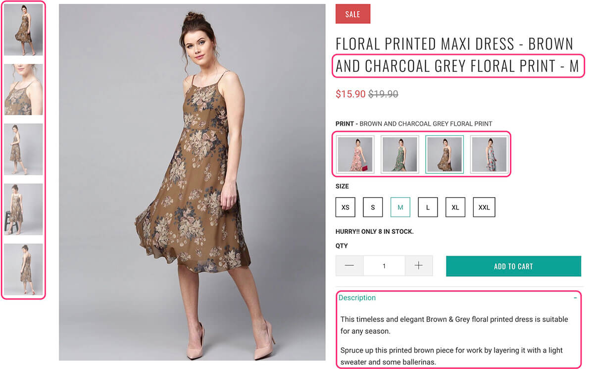 StarApp應用生成的Shopify產品頁面