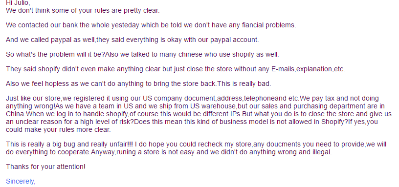 shopify被封