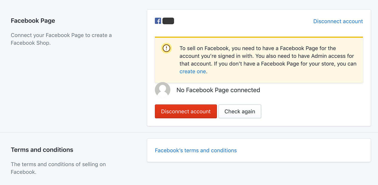 Shopify Facebook綁定不了