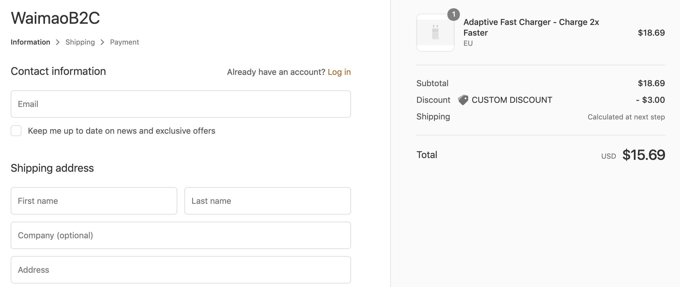 Shopify草稿訂單