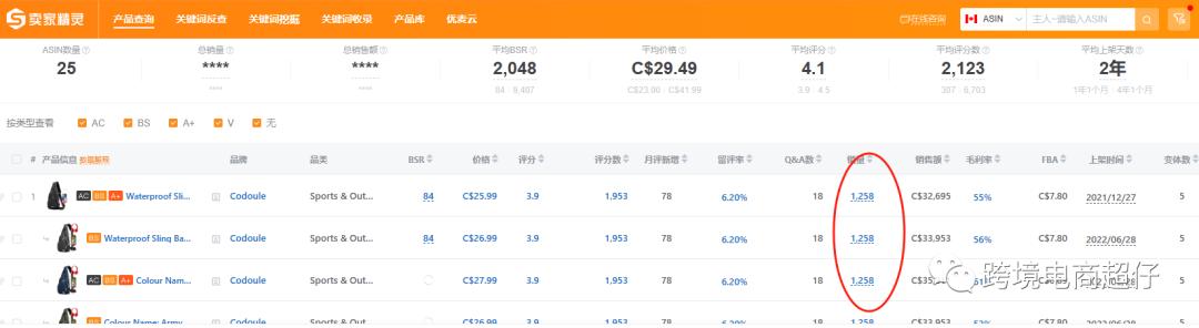 亞馬遜選品推薦（僅供參考）斜挎包