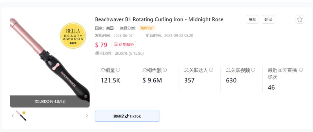 單品類爆量破2億！TikTokShop美區9月總榜單出爐