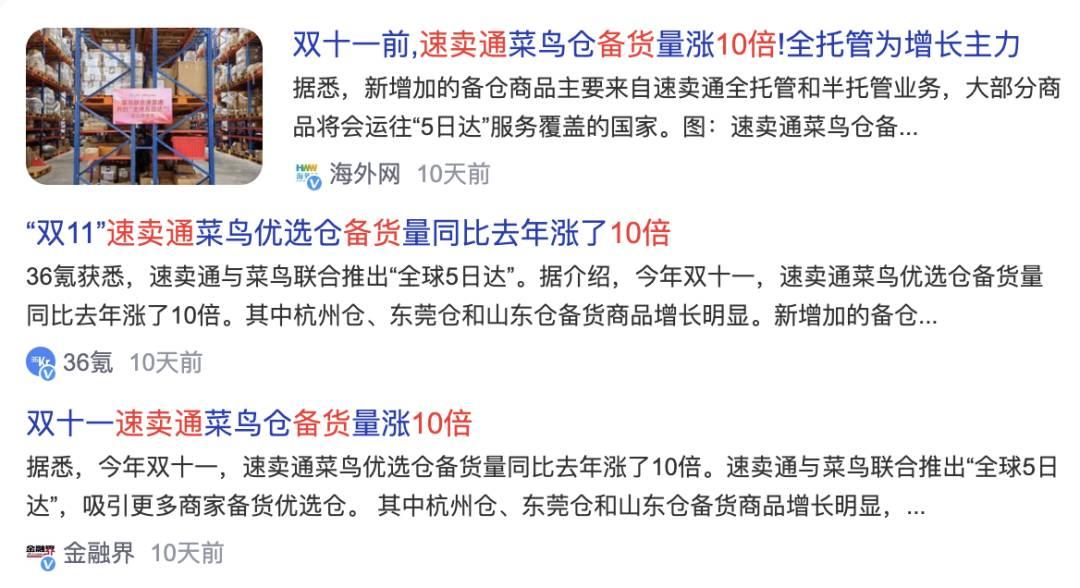 速賣通雙11開賣第一天，大量商家曬出了爆單好消息！