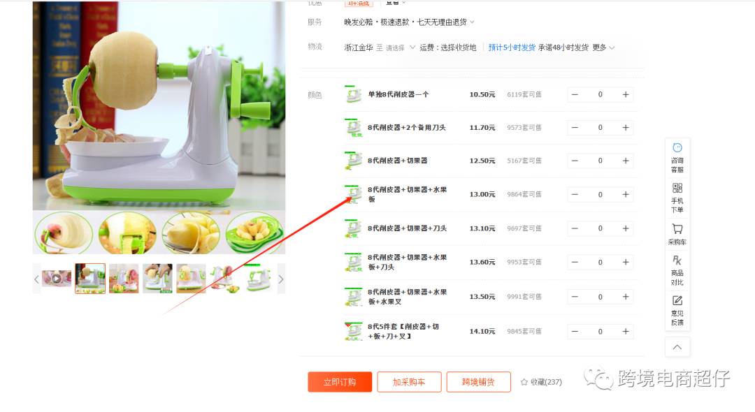 亞馬遜選品推薦（僅供參考）蘋果削皮機