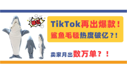 TikTok再出“爆款”！鯊魚毛毯熱度破億，賣家月出數萬單？！