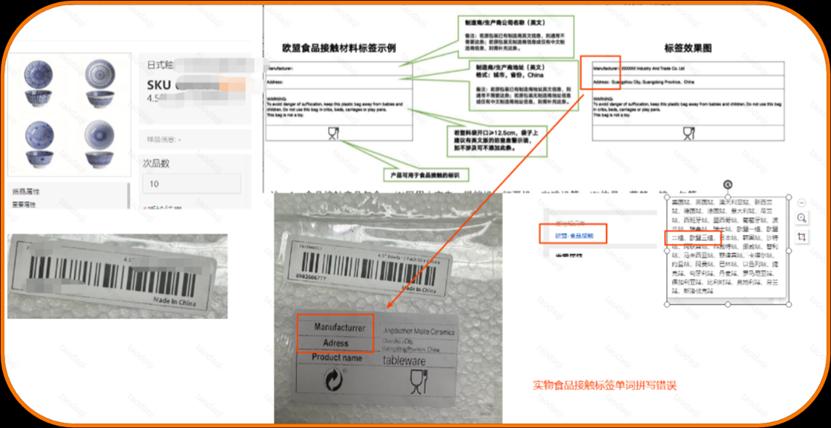 Temu平臺食品接觸標籤合規解讀