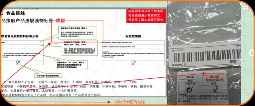 Temu平臺食品接觸標籤合規解讀