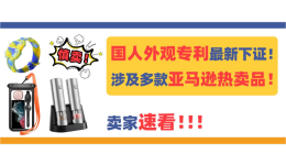 慎賣！這幾款國人外觀專利最新下證！涉及多款亞馬遜熱賣品！