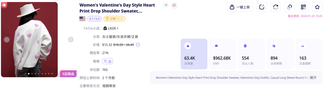 標籤曝光過億！多款紅色愛心爆品借情人節走紅TikTok！