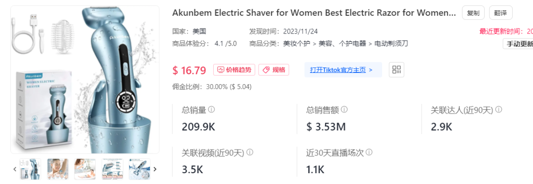 訂單突然爆了！一剃鬚刀霸榜TikTok美區