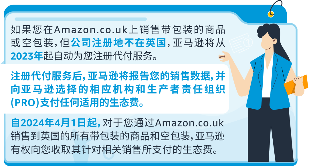 4月1日起，亞馬遜代付服務助您完成最新英國EPR合規