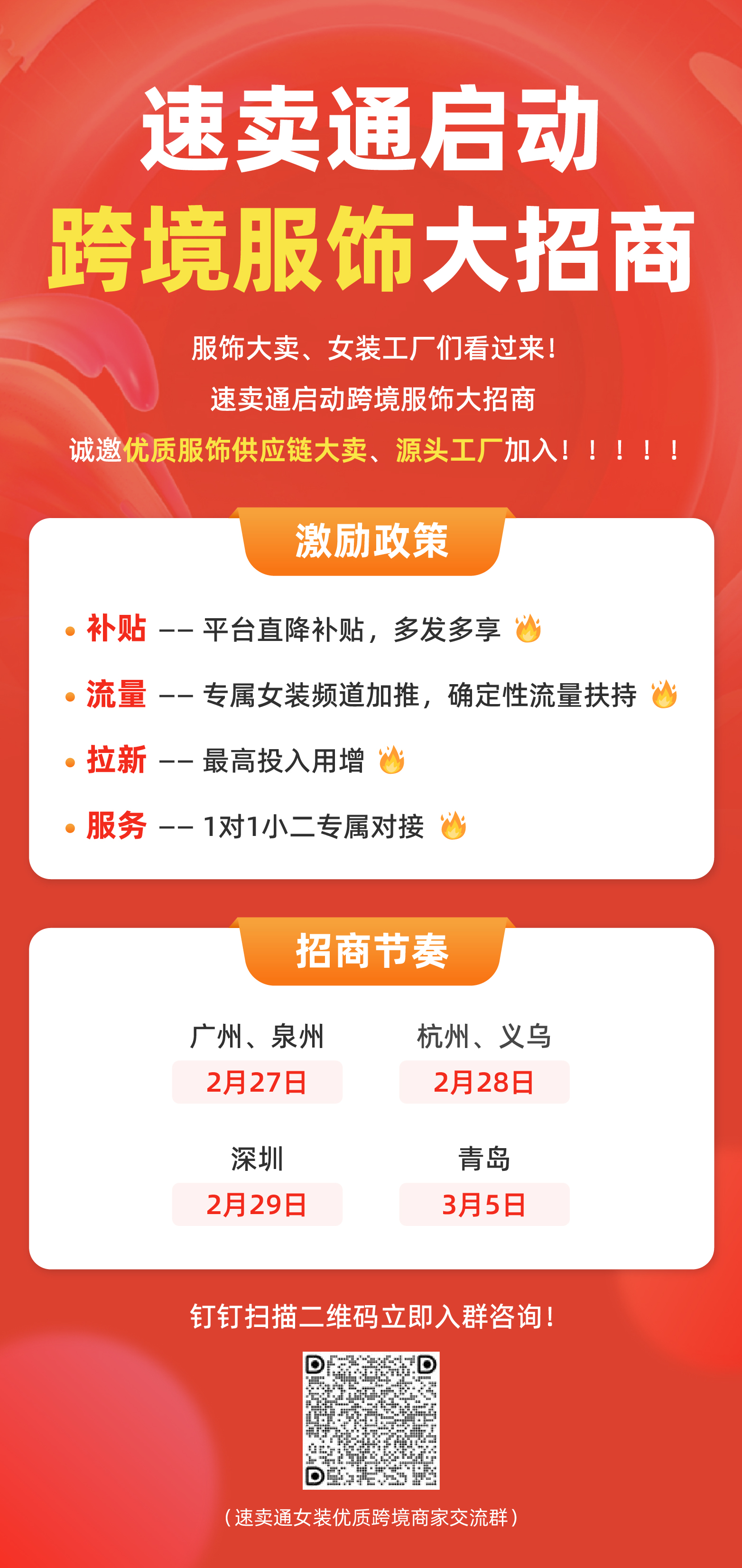 速賣通開啓跨境服飾大招商