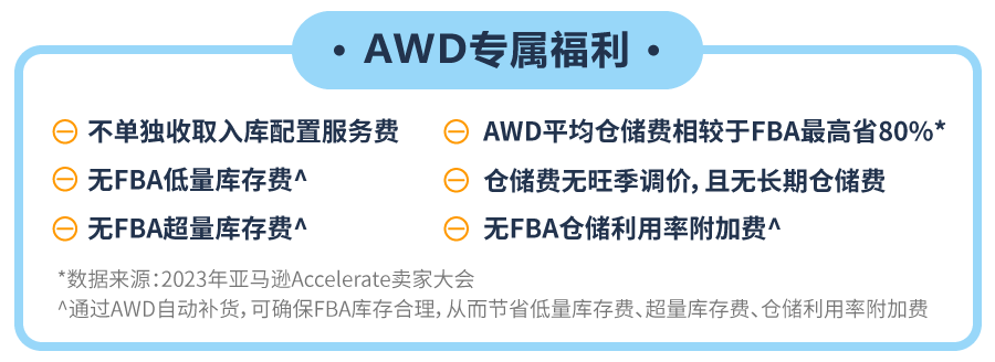 重磅！亞馬遜補貨神器AWD免1個月倉儲費！附頭程物流方案
