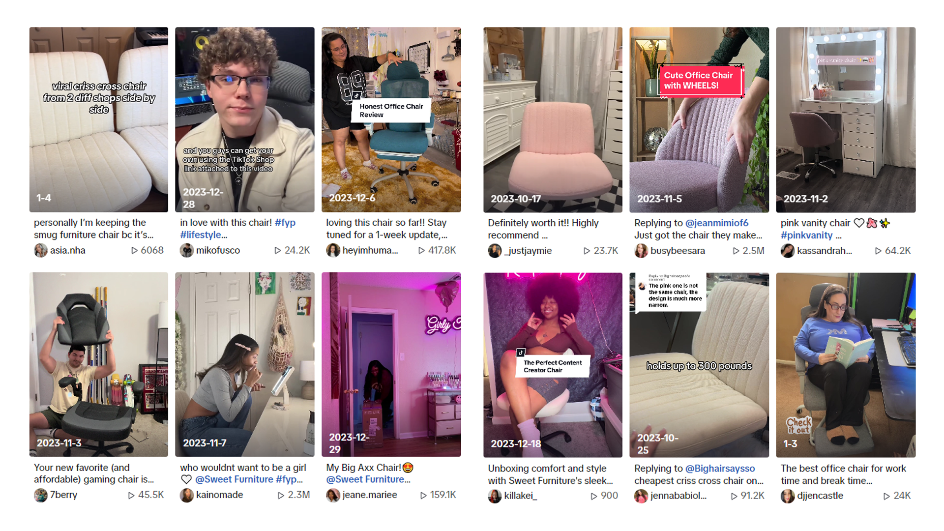 靠一把椅子成爲榜三？Sweet Furniture靠網紅營銷助力品牌曝光過億！