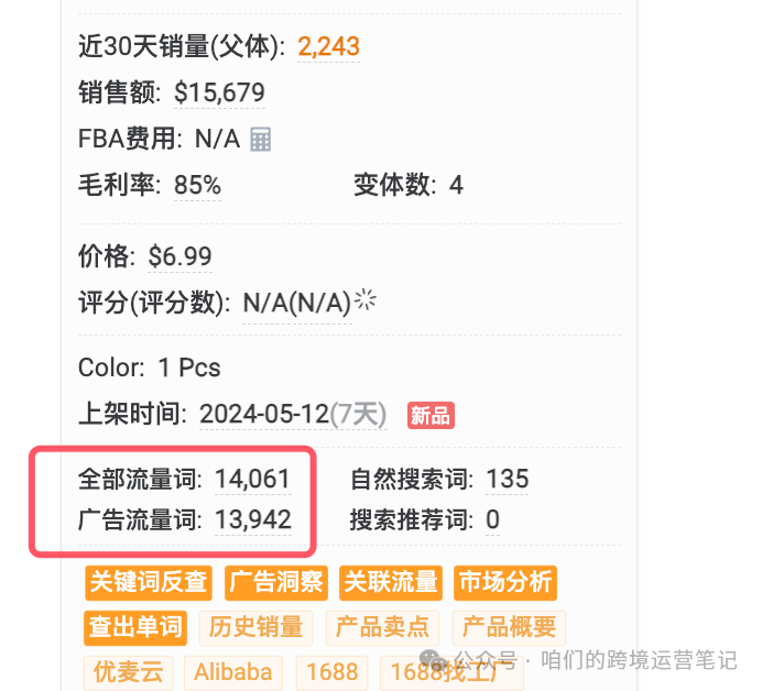 亞馬遜新品十天一萬個訂單