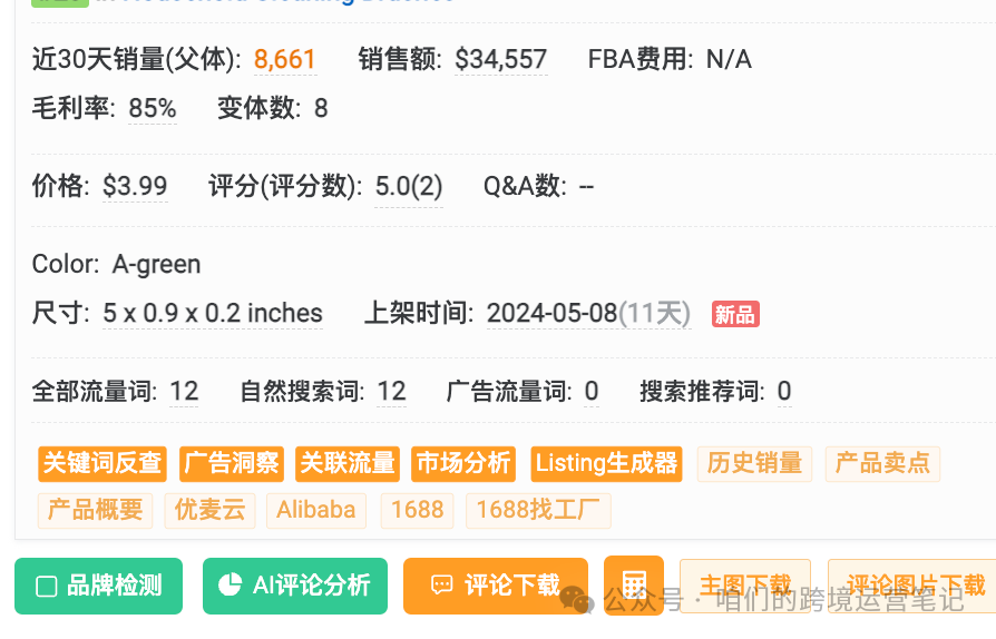 亞馬遜新品十天一萬個訂單