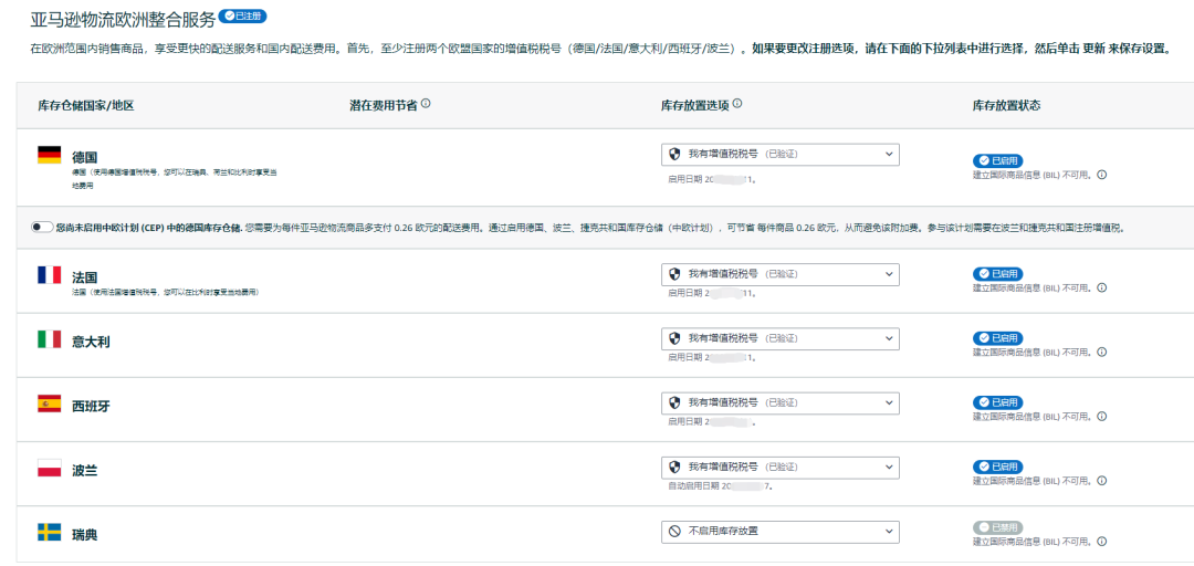 @亞馬遜歐洲站賣家！缺少/無法驗證VAT增值稅登記信息，銷售權限可能受到限制