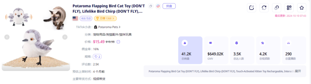 從TikTok爆紅到熱銷，電動仿生逗貓玩具如何創造64萬美元奇蹟？