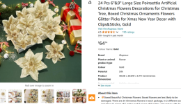 2024.11.19亞馬遜選品推薦（僅供參考）：聖誕花裝飾