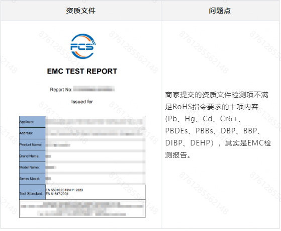 Temu平臺歐盟電氣和電子設備CE-RoHS資質常見案例解讀