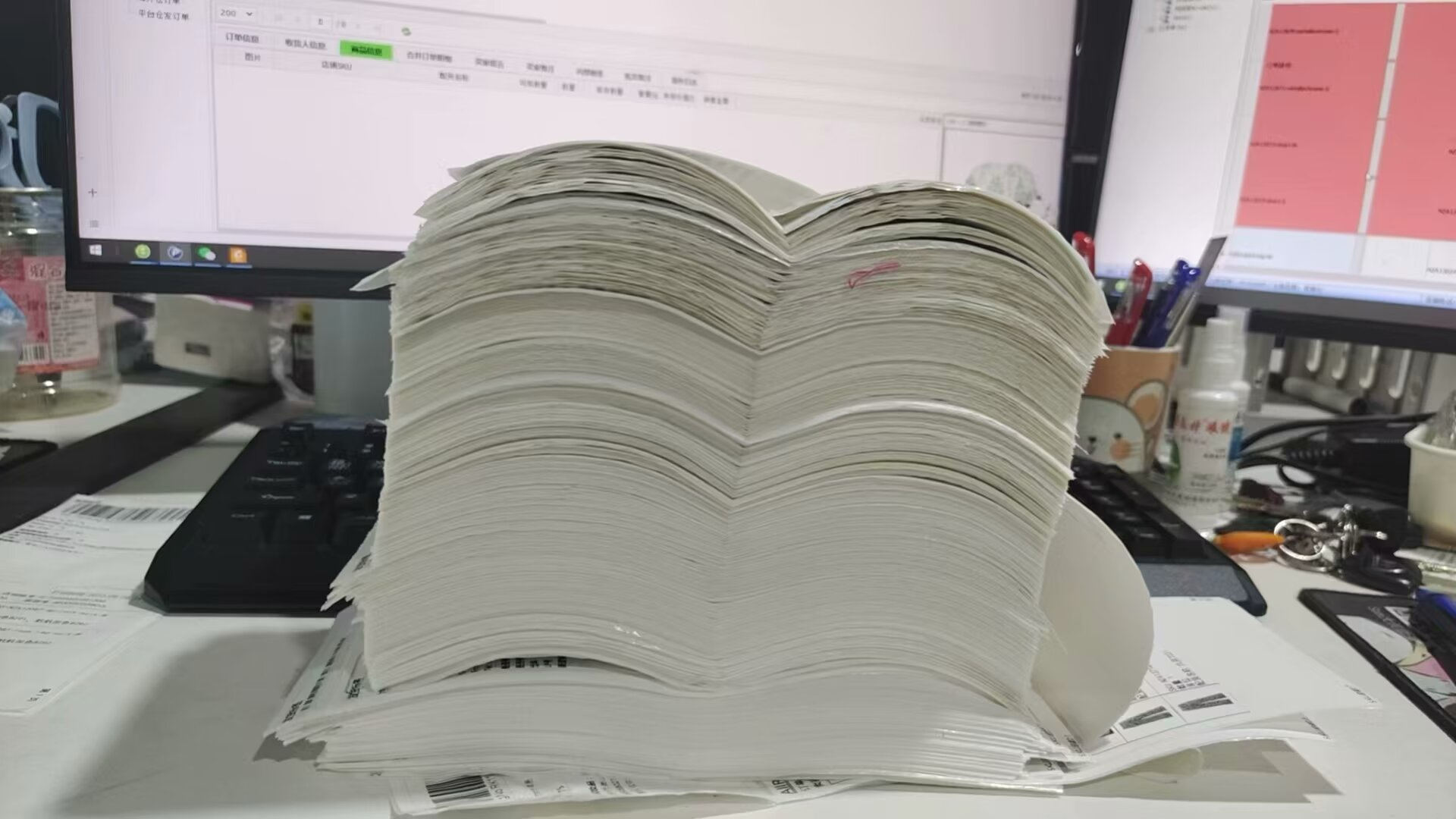 爆倉！常熟速賣通商家雙11黑五集體爆單，訂單比字典還厚