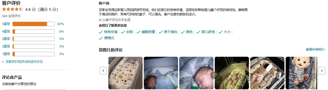 亞馬遜選品第51期2024年嬰兒躺椅市場分析：填充棉款式競爭激烈，潛力巨大