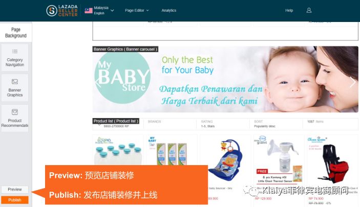 Lazada店鋪裝修模板使用解析，瞭解一下？！